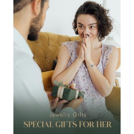 FANCIME Tree of life Blue Topaz Bracelet for Women Sterling Silver Tree Jewellery December Birthstone Anniversary Birthday Christmas Gifts for Wife Mom Her