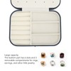 Portable Jewelry Box PU Leather Large Capacity 2 Layers Travel