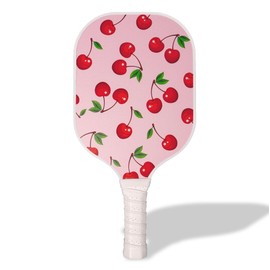 Sonix | Stylish Premium Pickleball Paddle | Fiberglass Surface, Non-Slip Cushion Grip| Single Pickle Ball Racket | Cherry Print | Cherry on Top
