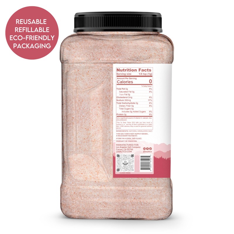 LA SALT CO Kashmir 5 Lbs Pink Himalayan Salt Bulk