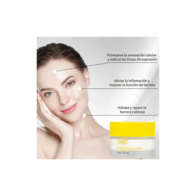 Crema Facial Pro-retino Vgo Anti-aging Hipoalergénica 50 Ml