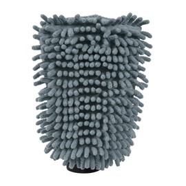 JVL Microfibre Cleaning Hand Mitt, Reusable Dusting & Polishing Glove for Household Cleaning – Grey
