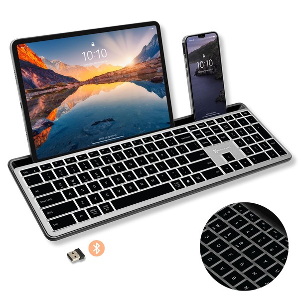 X9 Full Size Bluetooth Keyboard (2.4G + BT) - Rechargeable