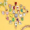 Cartoon Initial A-Z 26 Letters Brooch Pins Colorful Cute Animal