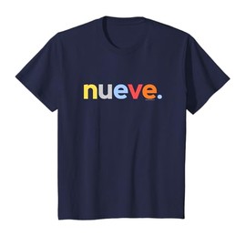 Kids 9th Birthday Shirt Boy 9 Year Old Nueve Anos | Spanish Ideas T-Shirt