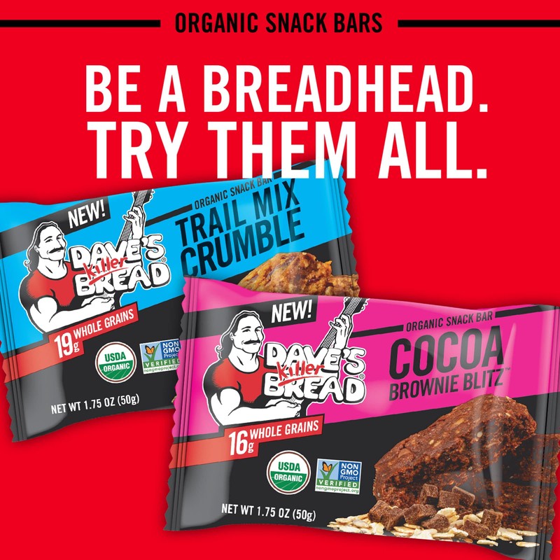 Dave's Killer Bread Organic Snack Bars Oatrageous Honey Almond