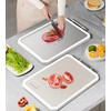 304 Stainless Steel Cutting Board,Double Sided Chopping Board for Kitchen,Scratch