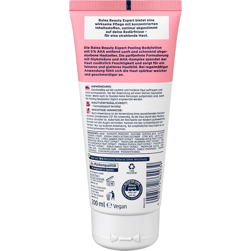 Balea Natural Beauty Set of 2 Skin Care: Body Lotion