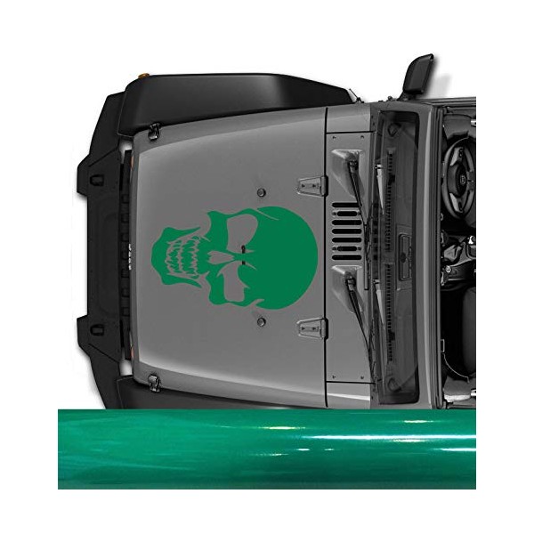 Set of (3) Hood Decal Skull 26" Multiple Colors Fits