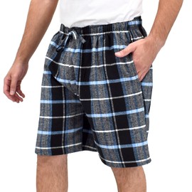 Andrew Scott Men's Cotton Flannel Knee Length Shorts | Drawstring & Pockets Boxer Sleep Shorts | Multi Packs