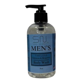 Seoul Naturals Men's Body Wash, Timeless Oakmoss & Bergamot Scent, k beauty, 8 oz