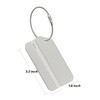 Aluminum Luggage Tag for Luggage Baggage Travel Identifier by (Silver