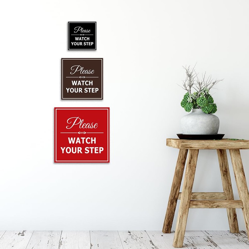 Signs ByLITA Square Classy Please Watch Your Step Sign |