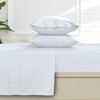 Tribeca Living Queen Bed Sheet Set, Soft Egyptian Cotton Sateen