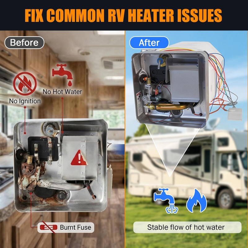 5 in 1 RV Water Heater Replacement Parts Spare Kit