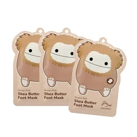 TONYMOLY x Squishmallows Benny Pedi Shea Butter Foot Mask, Hydrating & Moisturizing Foot Care, Set of 3