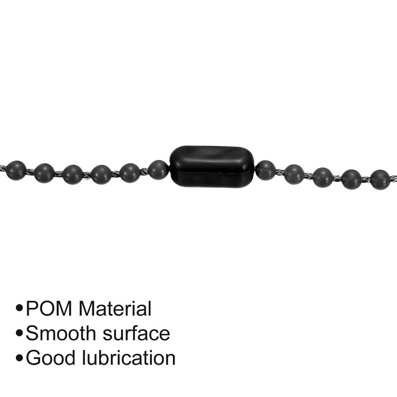 sourcing map 10 Metres/10.94 Yard Plastic Blind Bead Chain with