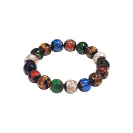 AOWVUTS Naturstein Armband für Frauen Heilstein Edelstein Perlen Armbänder Kristallperlenarmband zur Angstlinderung Schmuck Chakra Spirituelle Armbänder Geschenke für Freundschafts (12)
