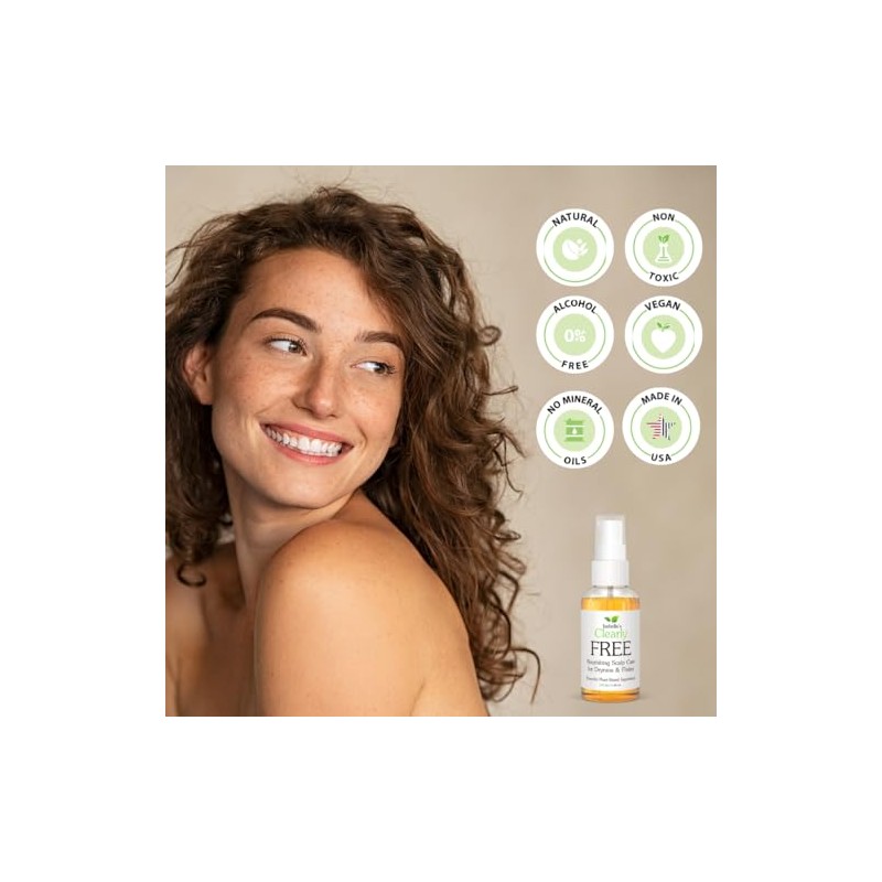 Aceite Natural Anticaspa de Isabellas Clearly FREE Alivia la picazón