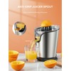 FOHERE Orange Juicer Squeezer Electric Citrus Juicer with Two Interchangeable