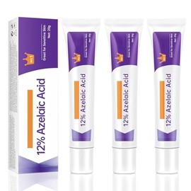3PCS Crema cido Azelaico, Suero cido Azelaico, Suero Facial cido Azelaico 12, Suero Facial cido Azelaico cido Hialurnico, 20g3                        