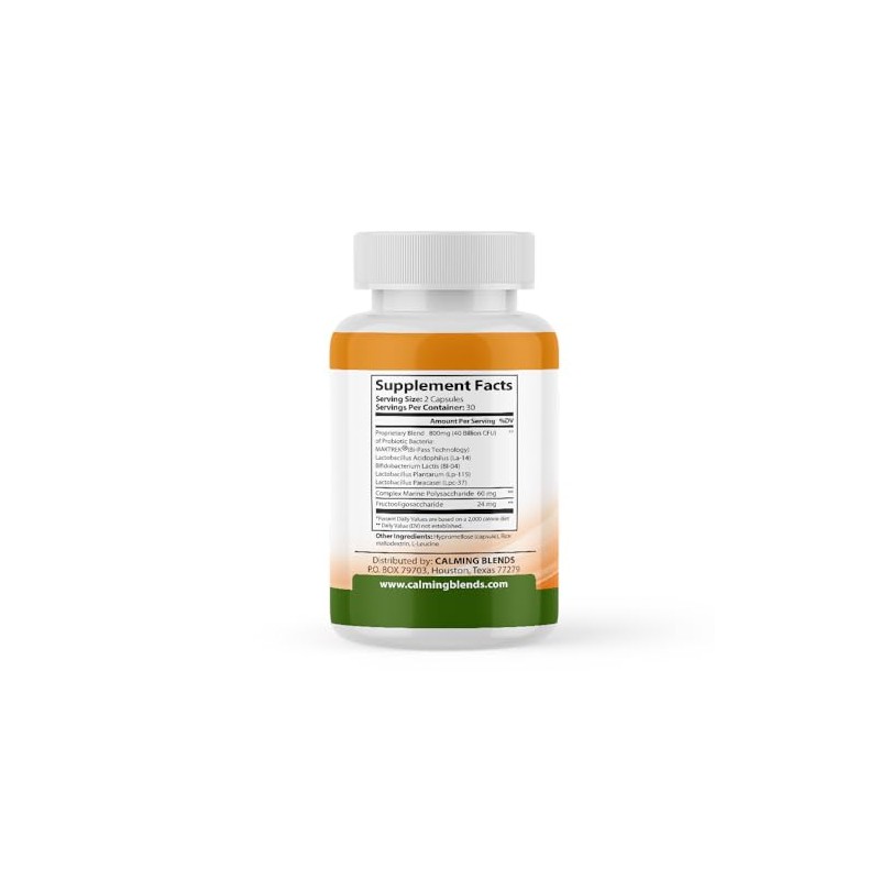 Calming Blends Probiotic, 40 Billion CFU, Bi-Pass Delivery System for