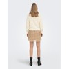 JDY JDYJUSTY Women's Cropped Oversized Knitted Cardigan Ribbed Fabric Jacket