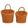 2Pcs Hanging Woven Storage Basket for Onion Ginger Garlic -