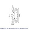 TERF® Traditional Polished Chrome Sash Window Lock Catch Latch Fitch