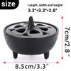 Cast Iron Incense Burner, Cast Iron Shaped Incense Aromatherapy Burner