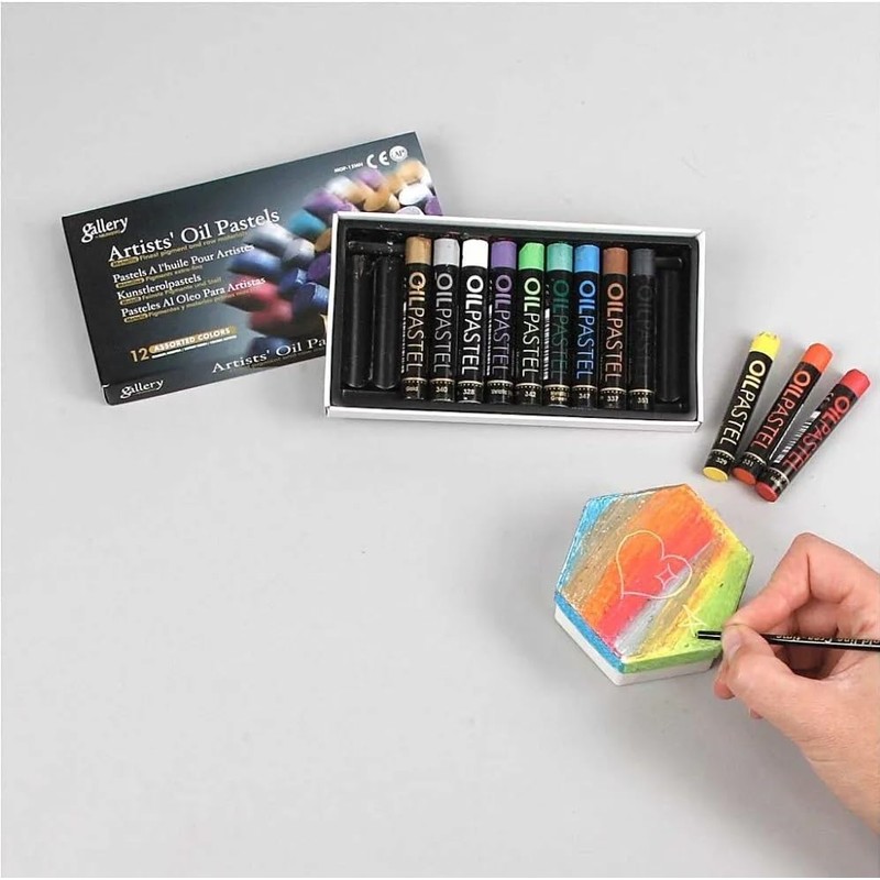 Creativ 38140 Gallery Oil Pastel - Metallic, thickness 11 mm,