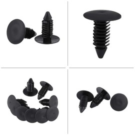 Pack of 50 Car Bumper Plastic Rivet Fastener Holder Trim Push Pin Clip Black N3f662 Plastic Clips