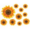 "Painted" Sunflower Flower Decals Car Stickers Graphics Nursery Wall Window
