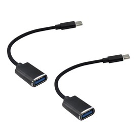 XWYDZ 2 Pcs USB a to USB C Adapter, USB to USBC Adapter - Speed Type C OTG Converter for Phones, Tablets, Laptops & More Devices (Male to Female)