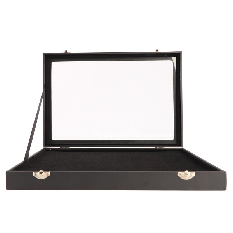 Ring Display Case Organizer with Transparent Lid 100 Slot Jewelry