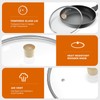 13 inch Tempered Glass Lid, CUKISIKUC Wok Frying Pan and