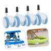 Generic 4pcs Plastic Wheels Replacement for Walkers and Learning Cars