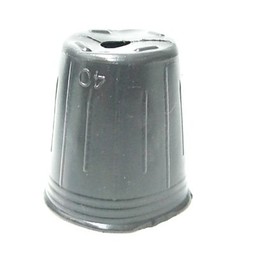 Poly Pot 4cm Black 100pcs Vinyl Pot