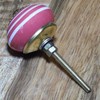 Freak Scene Shabby Chic Ceramic Furniture Knob Red / White