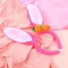 Jacnkb Easter Bunny Ear Headband Plush Rabbit Ear Hairband with