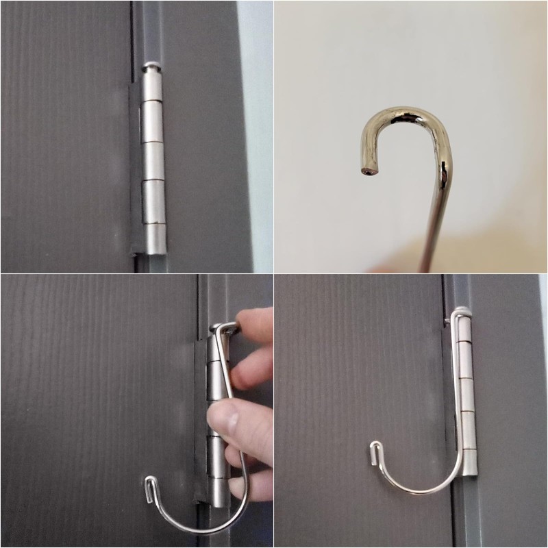 GGTE 6 Pack Door Pin Hinge Hanger, Multifunctional Door Hanger