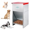 COZOFU Dog Feeder - Galvanized Metal Pet Food Station for