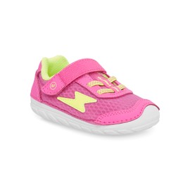 Stride Rite Baby Soft Motion Zips Runner Sneaker, Hot Pink, 6 US Unisex Infant