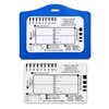2Pcs ECG 7 Step Ruler ECG Ruler Plastic Ruler Measuring