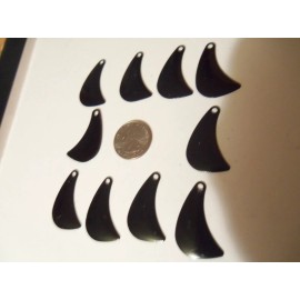 Hagens 10 Size 5 Tomahawk Hatchet Spinner Blades Black for Crawler Harness Rigs