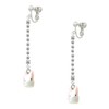 Delight Jewelry Resin White Big Ear Bunny Silver-tone Long Sparkle
