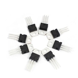 KSOPUERT 10 Values 50 Pieces Voltage Regulator Assortment, Assorted Kit LM317T L7805 L7806 L7808 L7809 L7810 L7812 L7815 L7818 L7824, TO-220 Package High Current Positive Voltage
