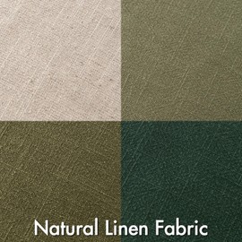 MIULEE Neutral Green Linen Pillow Covers Pack of 4 Decorative Nautral Solid Throw Pillow Covers Accent Boho Farmhouse Couch Pillowcases Modern Home Decor for Living Room Bed Sofa Spring 20x20 Inch