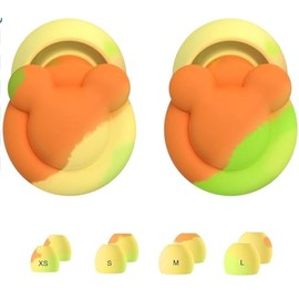 Ear Plugs for Sleeping Noise Reduction, Noise Cancelling, Hearing Protection Ear Plugs for Sleep, snoring, Study, Super Soft with 8 Ear Tips in XS/S/M/L (Rainbow)