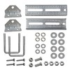 A.A 10" Galvanized Swivel Top Bunk Bracket Kit with Hardware
